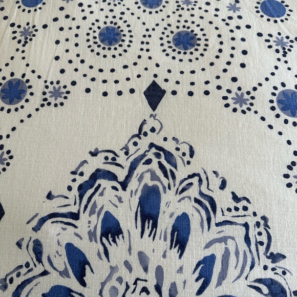 Pottery Barn PB Teen Kelly Slater Ocean Blue Floral Duvet Cover TWIN Sham - Picture 2 of 10